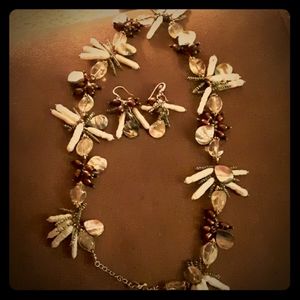 Necklace and earings